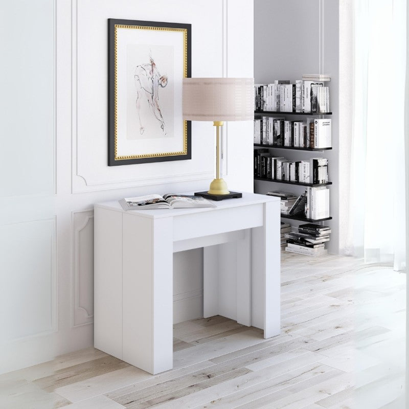 Consolle allungabile con 4 allunghe centrali