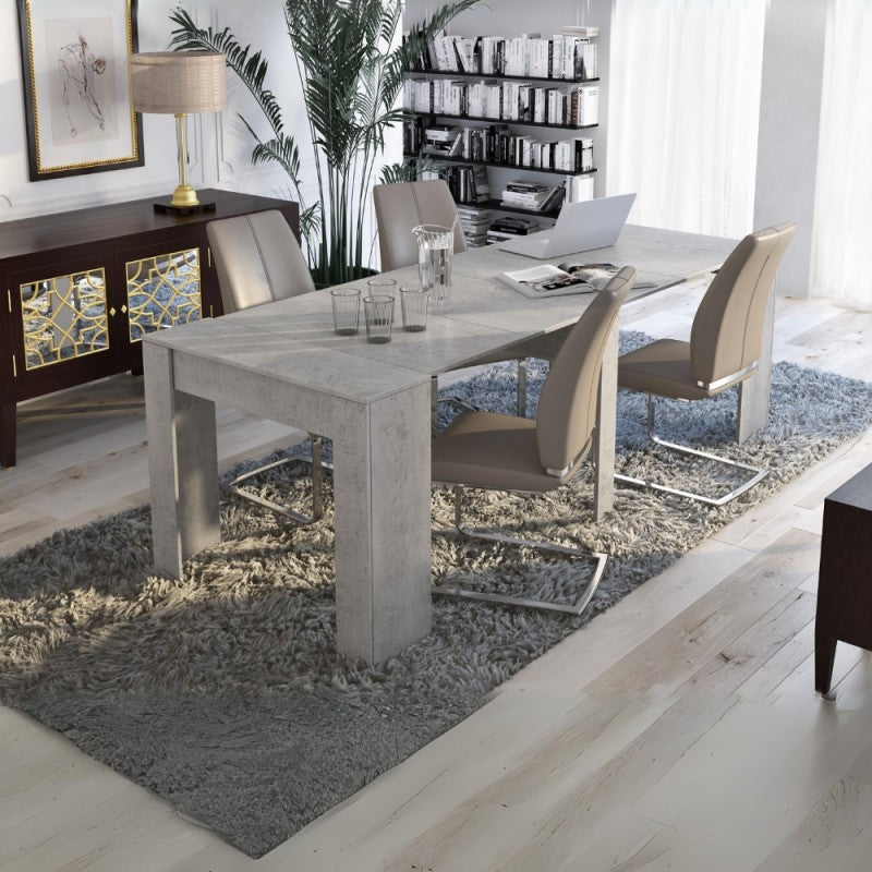 Consolle allungabile con 4 allunghe centrali