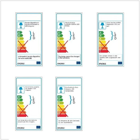 etichetta energetica lampade led