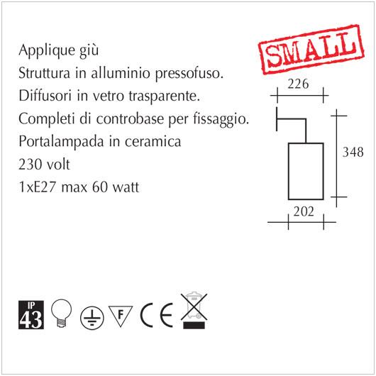 Applique da giardino Small - Lampada a parete per esterni