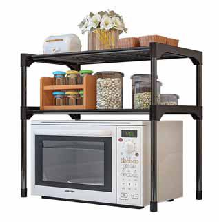 Scaffale realizzato con tubo in metallo 2  piani in metallo Misure 57x30x48 cm