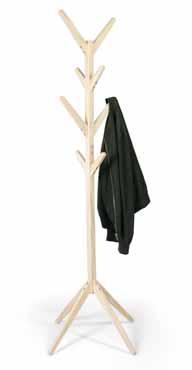 Appendiabiti da Terra in legno Pino con Montante centrale 38x38 mm con 8 appendini