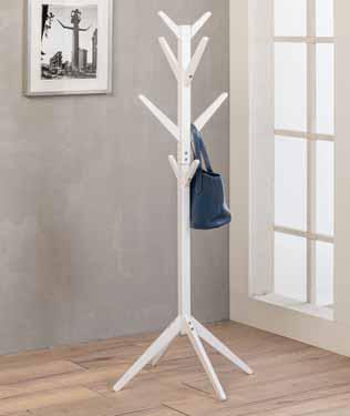 Appendiabiti da Terra in legno Pino con Montante centrale 38x38 mm con 8 appendini