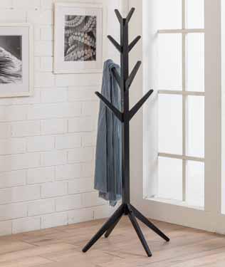 Appendiabiti da Terra in legno Pino con Montante centrale 38x38 mm con 8 appendini