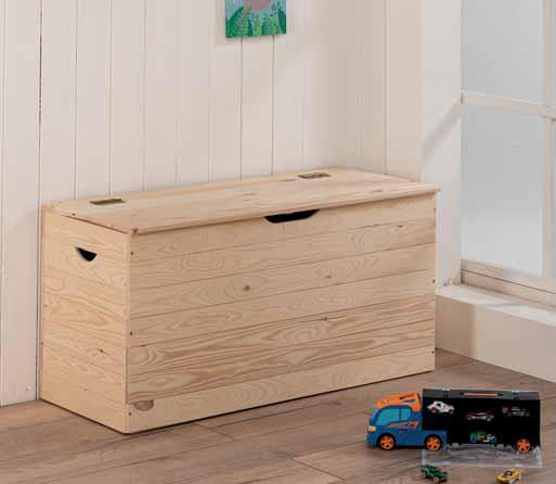 Cassapanca baule in legno massello