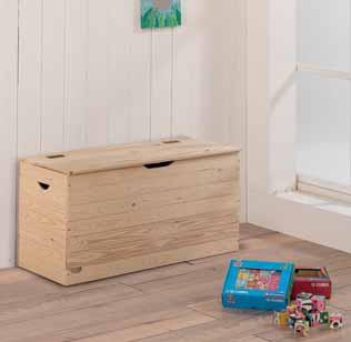 Cassapanca baule in legno massello