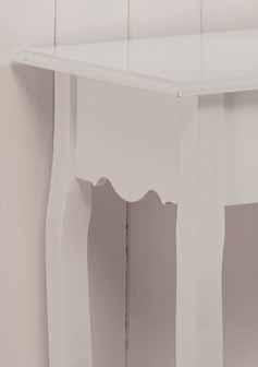 Consolle con 1 Cassetto in Legno 80x37x75 cm colore Bianco