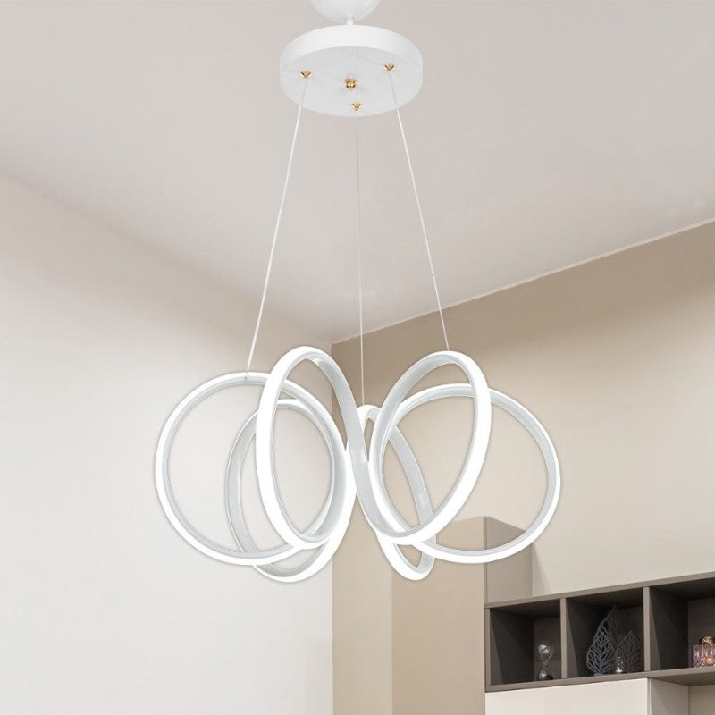 Lampada a sospensione Led forma spirale