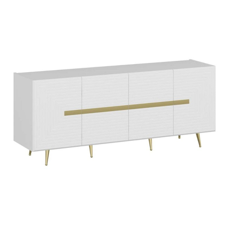 MADIA BIANCA 4 ANTE PARTICOLARI ORO 180X47X75H