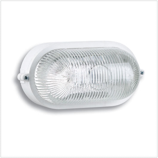 Plafoniera serie Tartaruga ideale per l'illuminazione di ambienti esterni.  bianca