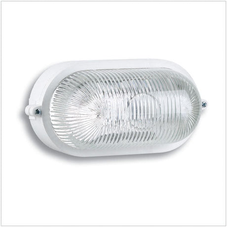 Plafoniera serie Tartaruga ideale per l'illuminazione di ambienti esterni.  bianca