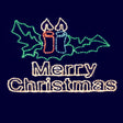 Sagoma luminosa MERRY CHRISTMAS 15Mt