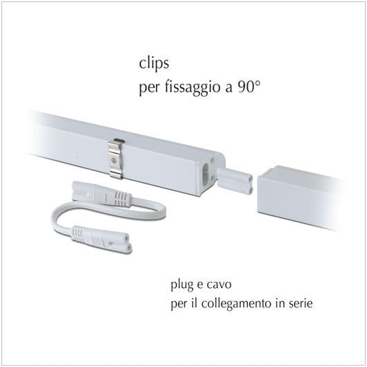 accessori Plafoniera reglette a luci Led sottopensili con tasto on off - illuminazione per interni