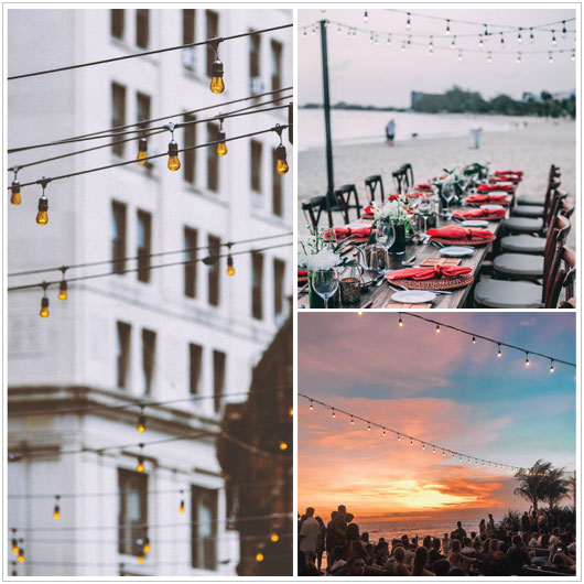 Catene luminose da esterno - Stringa luminosa professionale