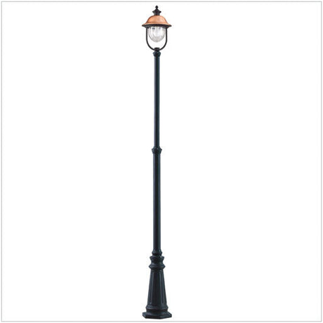 Palo alto da giardino con lanterna