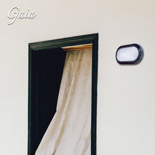 Plafoniera Gaia Ovale Struttura in policarbonato