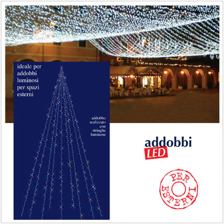 Stringhe luminose flashing Led ideali per addobbi natalizi