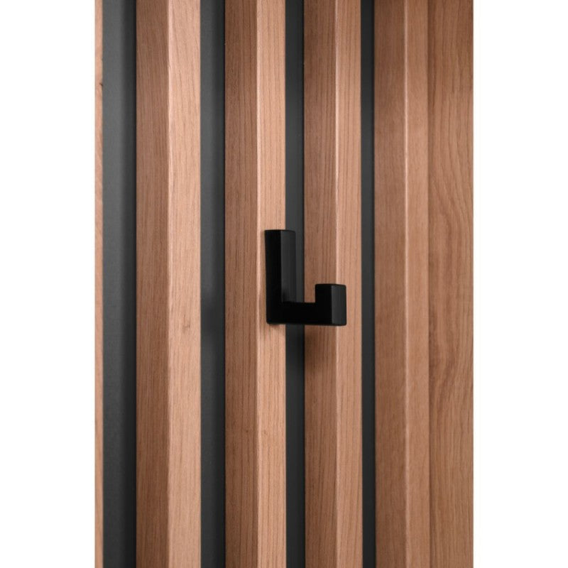 Mobile ingresso Medan cannettato con specchio e 4 ripiani interni