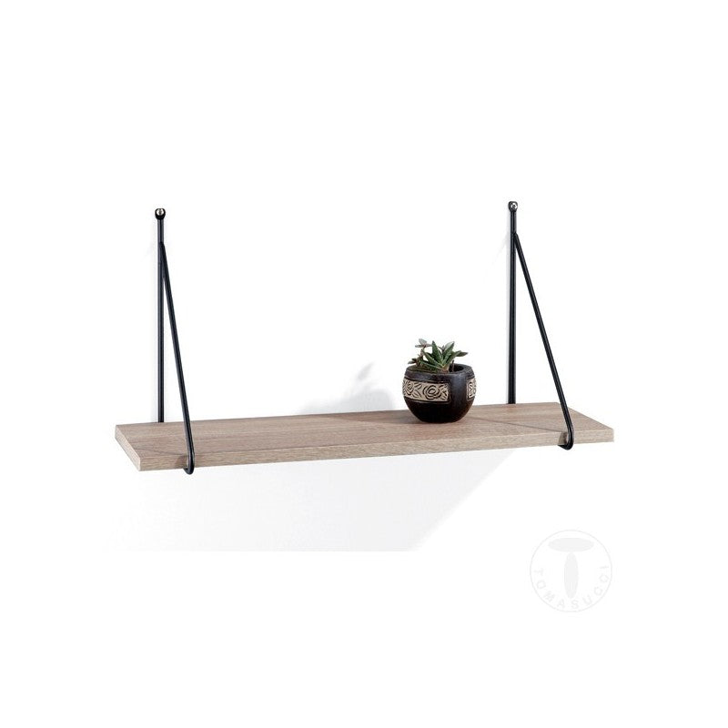 Mensola da parete filo in acciaio dimensioni cm. H.30 x L.60 x P.22