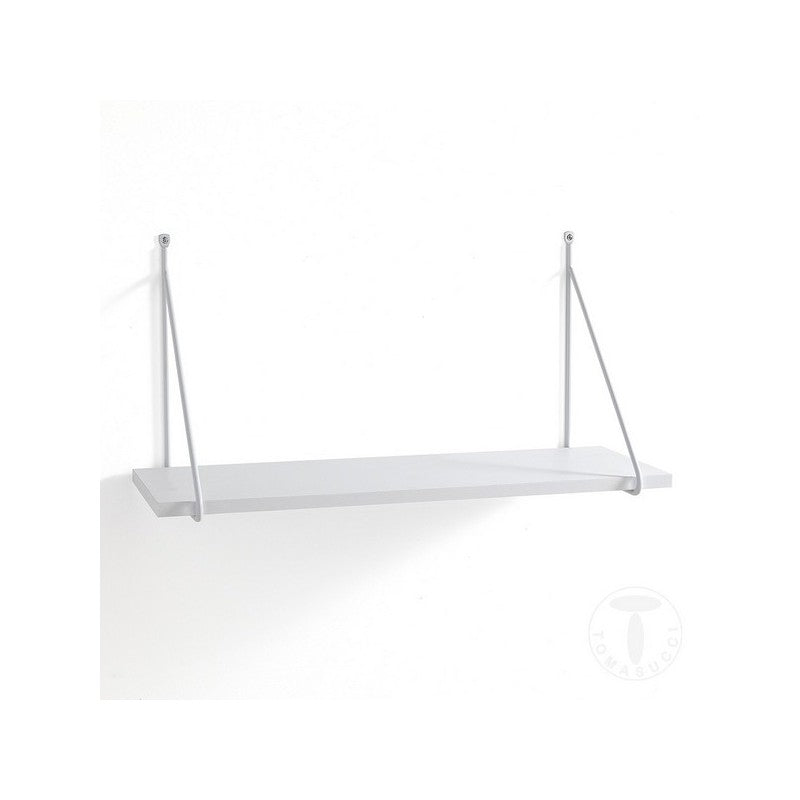 Mensola da parete filo in acciaio dimensioni cm. H.30 x L.60 x P.22