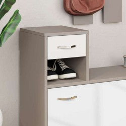 Mobile ingresso con specchio bianco light mocha