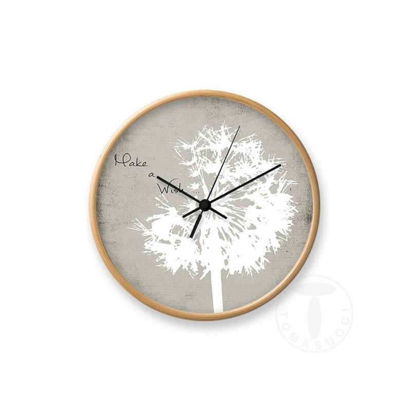 Orologio da parete cornice in legno finitura Rovere