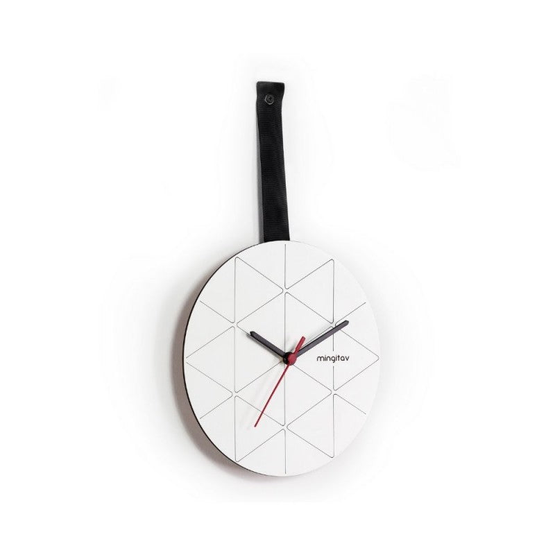 Orologio da parete nero e bianco