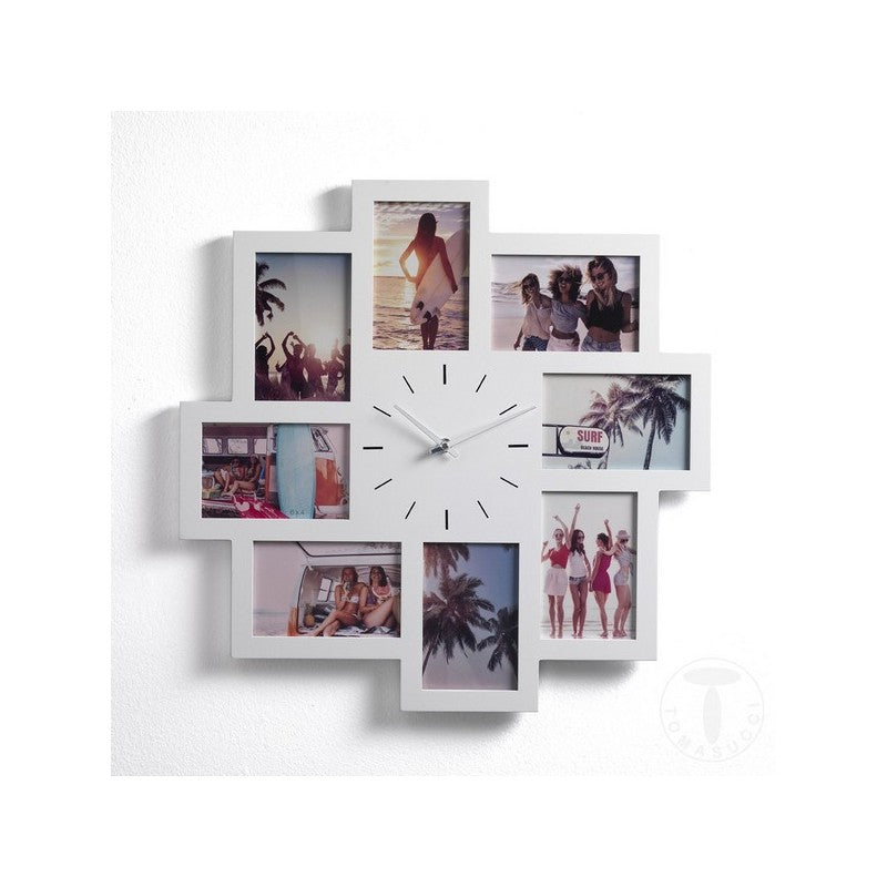 Orologio porta foto laccato Bianco opaco