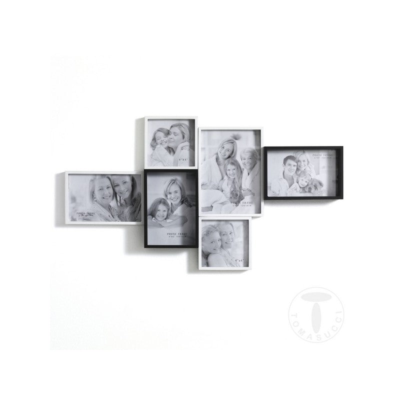 Portafoto laccato bianco opaco