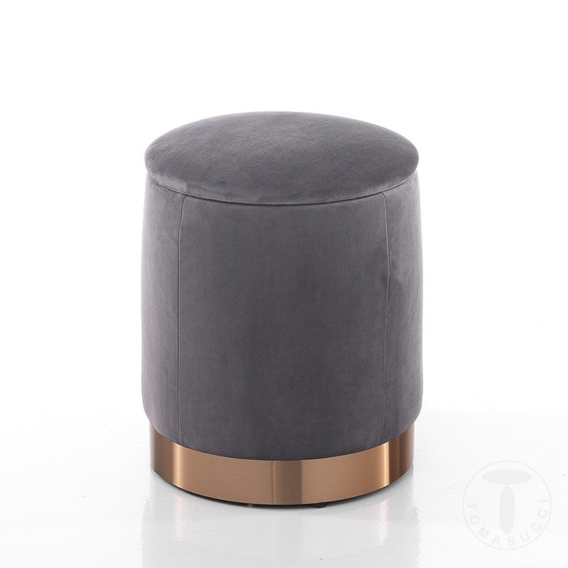 Pouf contenitore grigio