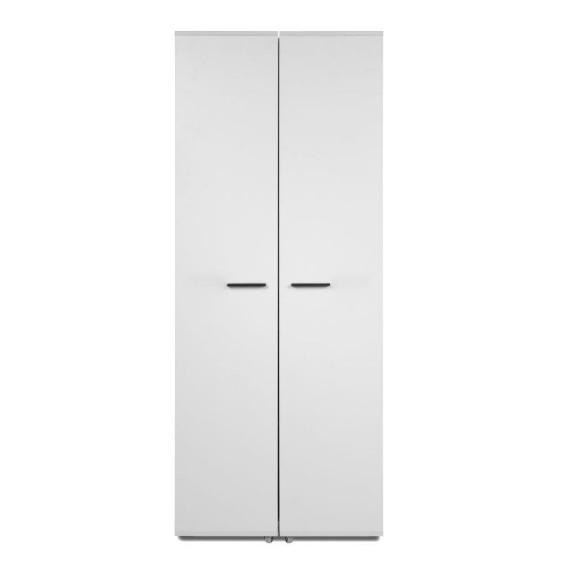 Scarpiera con 2 ante e 5 scomparti colore bianco