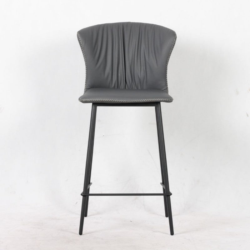 Sgabello colore con gambe in metallo nero Set 02 pezzi