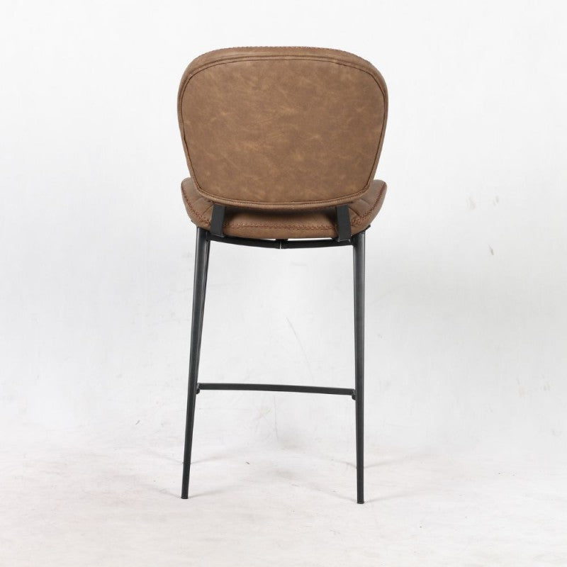 Sgabello colore gambe in metallo colore nero Set 02 pezzi