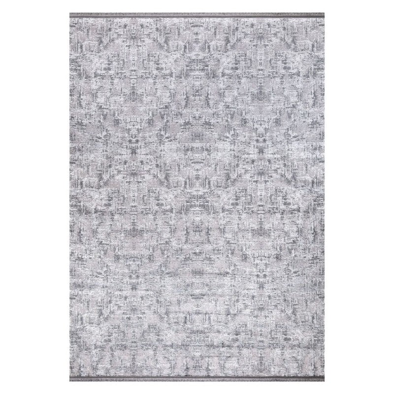 Tappeto grigio superficie lucida 160x230 antiscivolo