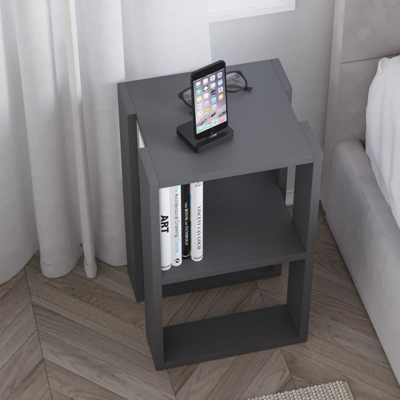 Tavolino comodino  colore antracite