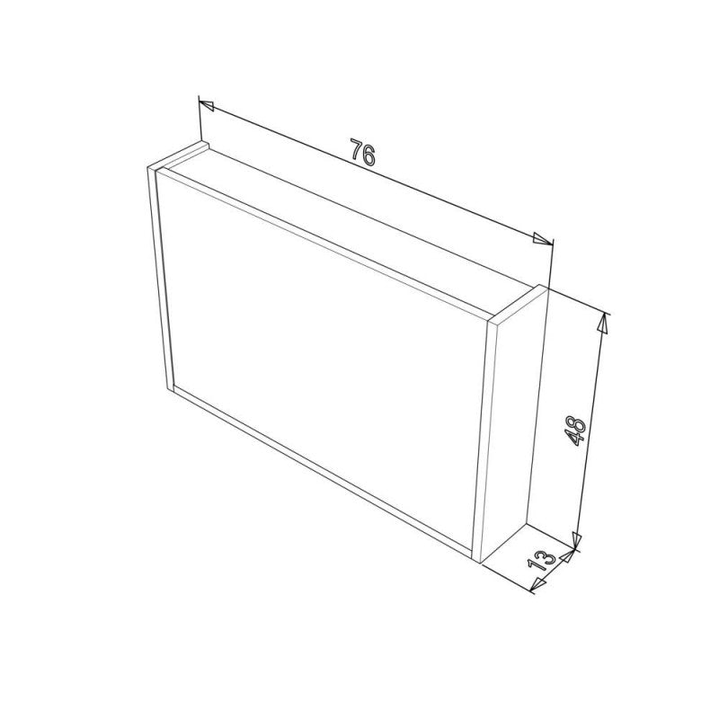 Toeletta da trucco richiudibile con specchio finitura bianco lucido