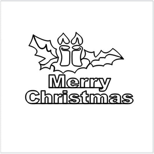 Sagoma luminosa natalizia “Merry Christmas”.