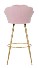 Sgabello Bar Vienna Rosa Cm 55X53X110