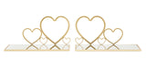 Comodino Mensola Hearts Coppia cm 41,5x18x21