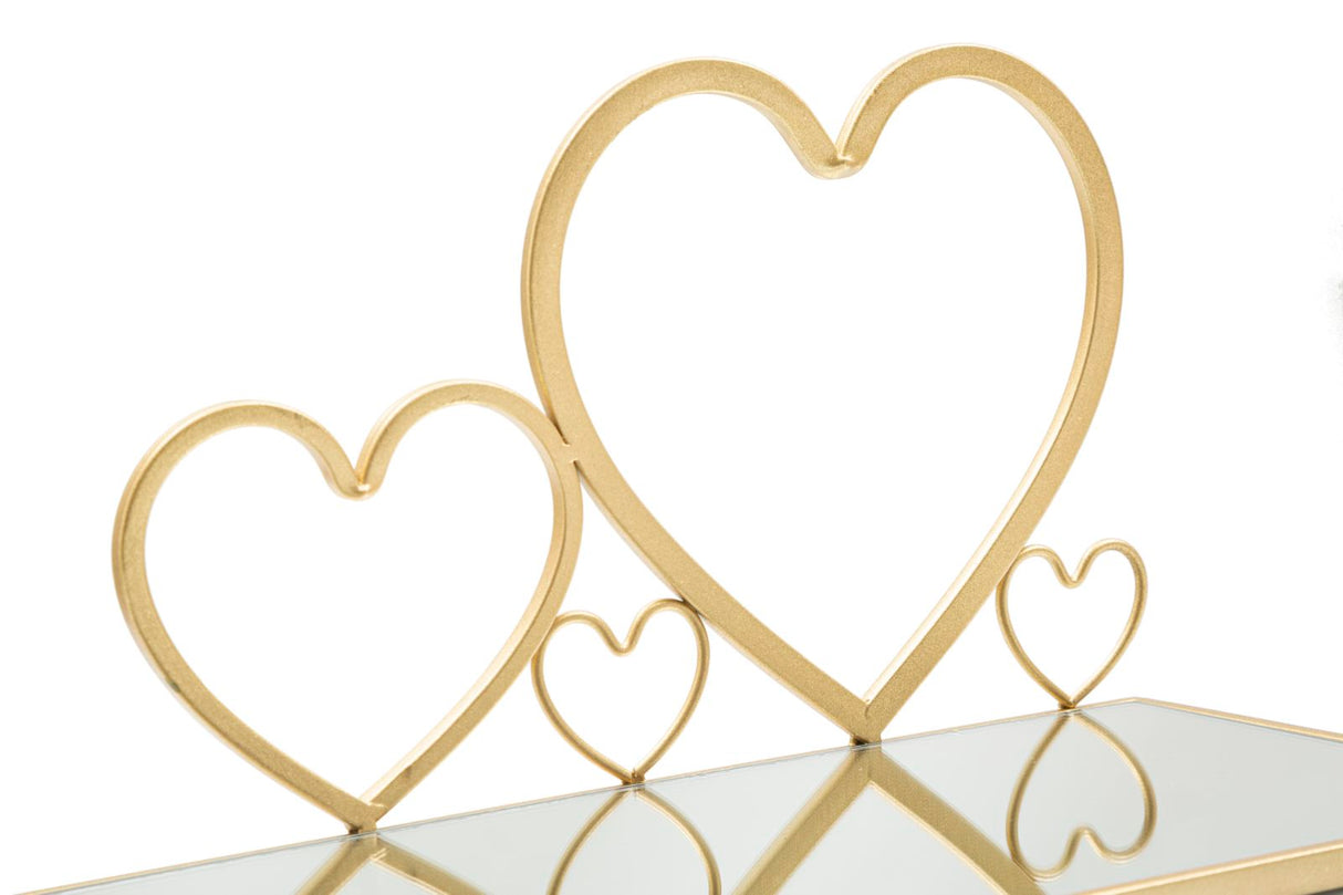 Comodino Mensola Hearts Coppia cm 41,5x18x21