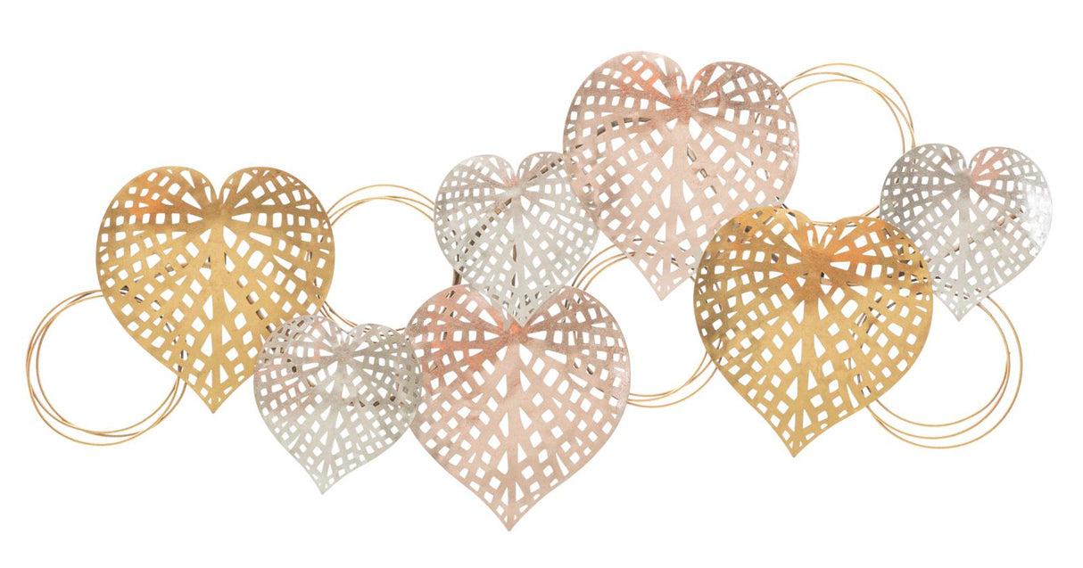 Pannello In Ferro Hearts Cm 91X2,5X39,5