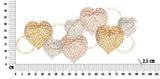 Pannello In Ferro Hearts Cm 91X2,5X39,5