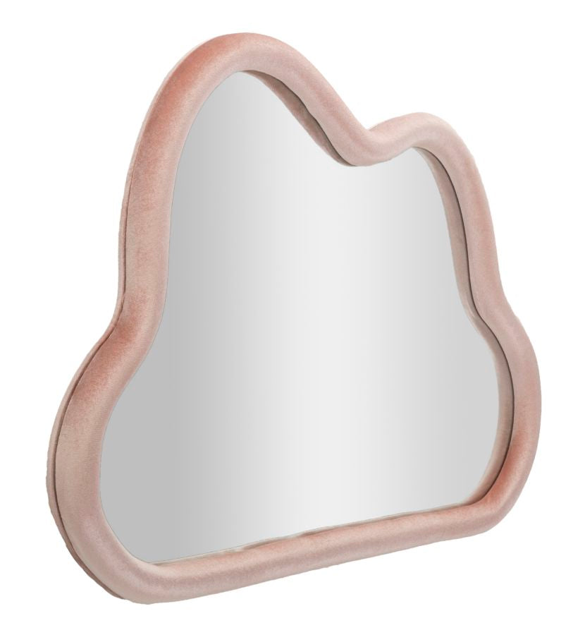 Specchio da Muro Cloud Velluto Rosa