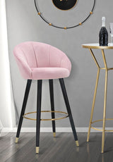 Sgabello Bar Elegante Prague Rosa 55x56x104 cm