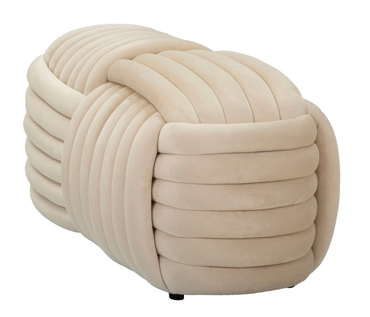 Panca Softy Crema Cm 90X45X45