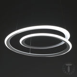 Lampadario realizzato in polipropilene Bianco opaco