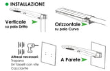 Armatura / Proiettore Solare a Led 20w - 2500 Lumen con Sensore