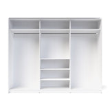 Armadio 3 ante scorrevoli con specchio colore rovere