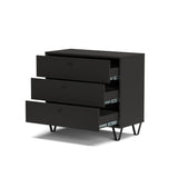Como / Cassettiera con 3 cassetti colore antracite
