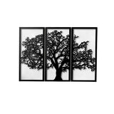 Cornice decorativa albero della vita nero 125x88 cm